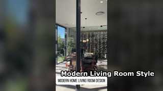 Design moderno de sala de estar em casa