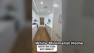 Design de casa moderno branco minimalista