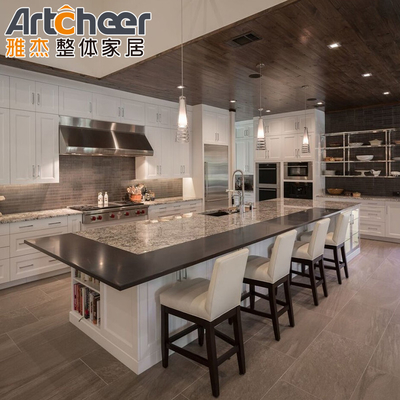 comprar Armários de cozinha modulares de estilo fino de madeira sólida fabricação em linha