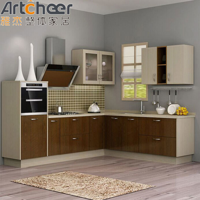 comprar Conjunto de armários de cozinha modernos para móveis de cozinha de casa contemporânea fabricação em linha
