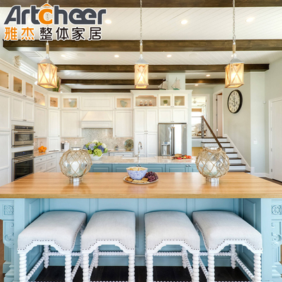 comprar Armários de cozinha de madeira maciça modular importados da coleção Artcheer's Modern Stylish fabricação em linha