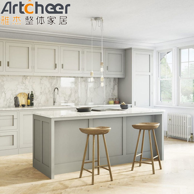 comprar Armários de cozinha de estilo americano com cor personalizada e carcaça de madeira compensada fabricação em linha