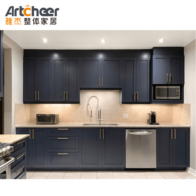 comprar Artcheer Modular/RTA Ilhas de cozinha moderna com corpo de madeira maciça e topo de granito artificial fabricação em linha