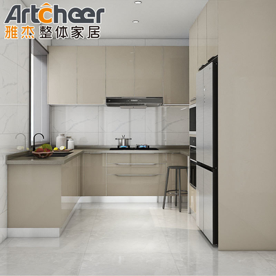 comprar Conjuntos completos de armários de cozinha de madeira de aço inoxidável para opções de cores personalizadas fabricação em linha
