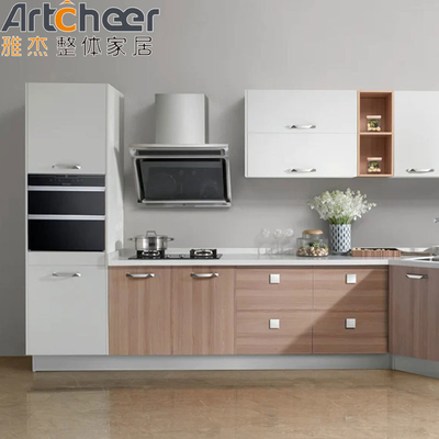comprar Armário de cozinha moderno e elegante com organizador de armazenamento e porta de madeira durável fabricação em linha