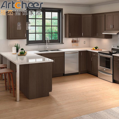 comprar Armários de cozinha de madeira maciça de estilo americano fabricação em linha