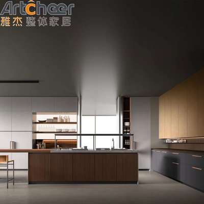 comprar Armário de cozinha italiano Design moderno de alta qualidade Laca e acabamento laminado fabricação em linha