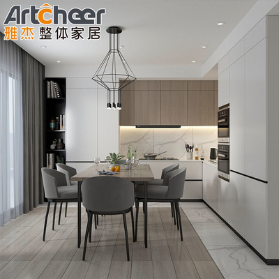 comprar Mobiliário de luxo gabinete de cozinha personalizado com armazenamento e design de ilha portátil fabricação em linha