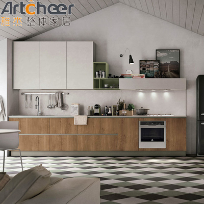 comprar Cor personalizada Armário de cozinha moderno e elegante com configuração de base de lavatório de ilha fabricação em linha