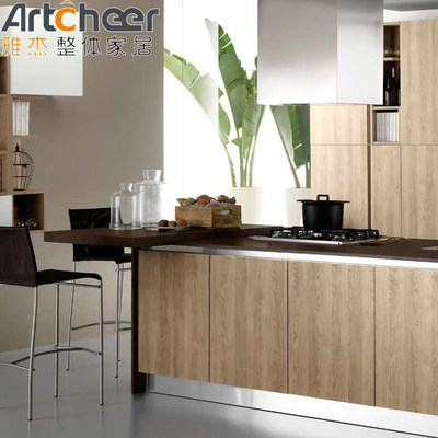 comprar Armário de armazenamento de cozinha de design moderno branco com acabamento de laca em contraplacado de madeira fabricação em linha