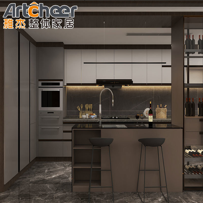 comprar Armário de cozinha de madeira contraplacada de bordo com armário de parede acessível e durável fabricação em linha