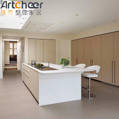 comprar Mobiliário Laca Cozinha Gabinete de madeira com acessórios de armário em cores personalizadas fabricação em linha