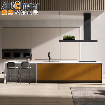 comprar Armário de cozinha moderno e elegante com carcaça de madeira contraplacada e tecnologia Mini Design Modelo fabricação em linha