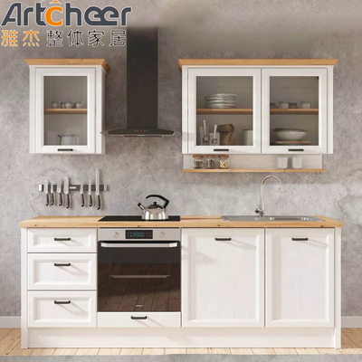 comprar Armários de cozinha para exterior e quarto com tratamento de superfície de painel de porta de membrana de PVC fabricação em linha