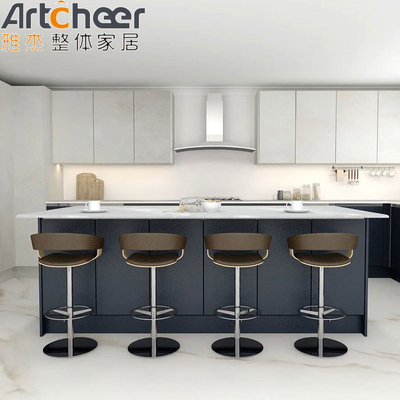 comprar Armário de cozinha personalizado em forma de L para cozinha moderna de Foshan fabricação em linha