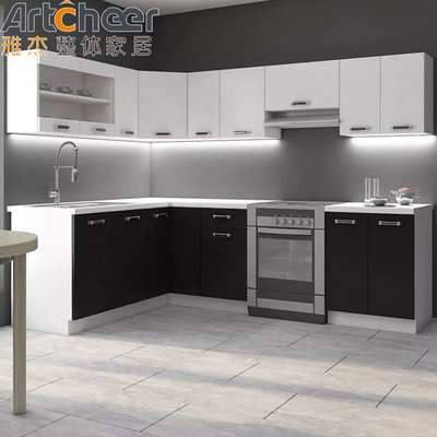 comprar Mobiliário de cozinha de design personalizado armários de cozinha modular definidos para o mercado africano fabricação em linha
