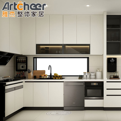 comprar Armários de cozinha de madeira maciça estilo American Shaker com acessórios de lavatório modernos e elegantes fabricação em linha