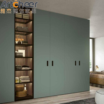 comprar Gabinete de guarda de quarto minimalista moderno com design simples e alças de armário fabricação em linha
