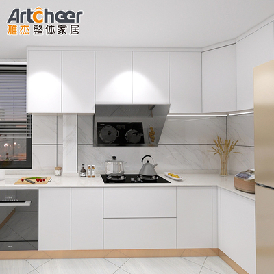 comprar Armários de base Pvc de alto brilho Armário de cozinha de canto moderno com competitivo fabricação em linha