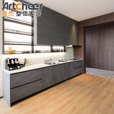 comprar Armários de cozinha de carcaça de alumínio com design moderno e estante de armário montado na parede fabricação em linha