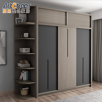 comprar Ilha de meados do século construída no armário do quarto com estilo de design dobrável moderno fabricação em linha
