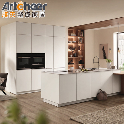 comprar Ilha de cozinha de melamina de madeira maciça para apartamento moderno nas Filipinas fabricação em linha