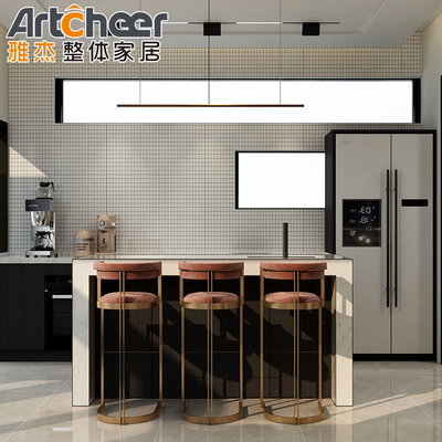 comprar Design de gabinete de cozinha em forma de C para móveis domésticos fabricação em linha