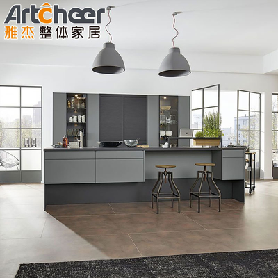comprar Armários de cozinha de aço inoxidável de metal moderno e elegante para cozinha do quintal fabricação em linha