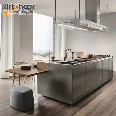 qualidade  Base Cabinets Luxury Italian Design Modern Kitchen Cabinet Set Stone Top Wood Frame fábrica