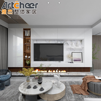 comprar Armários de TV de madeira de alta qualidade E1 Design de móveis para sala de estar moderna fabricação em linha