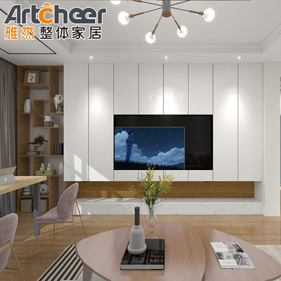 comprar Armário leve de suporte de TV de luxo com design minimalista moderno e material de grau E0 fabricação em linha